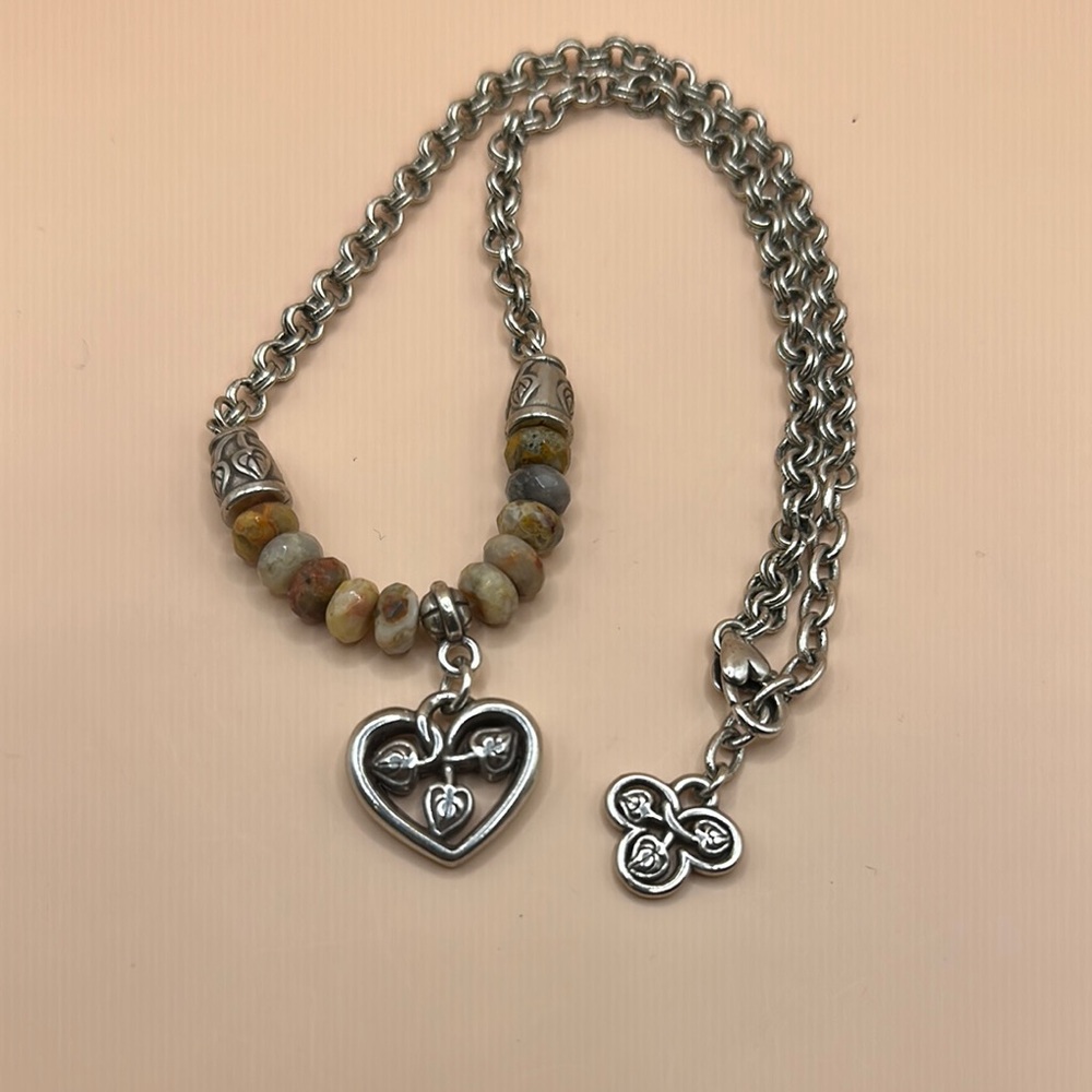 Silver Heart Charm Necklace